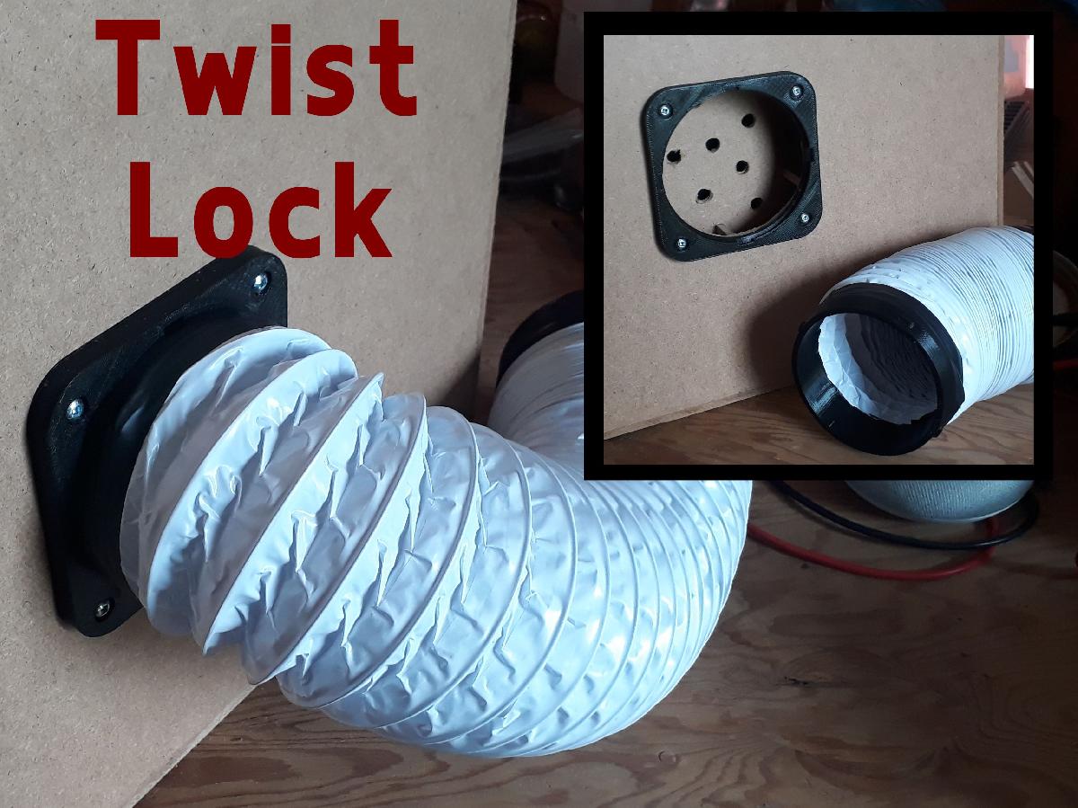 Flange de mangueira Twist lock para Mangueira Secador