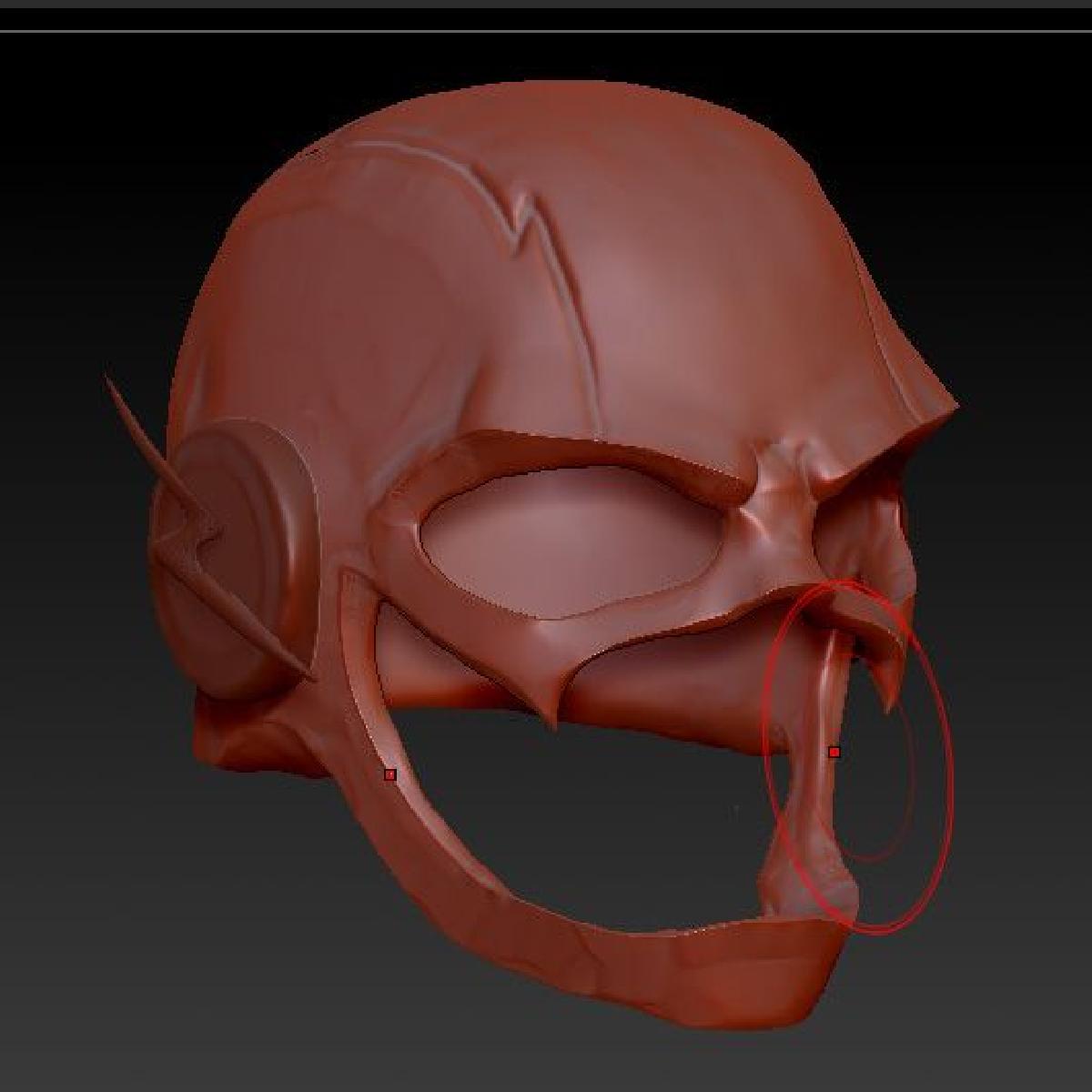 o capacete Flash