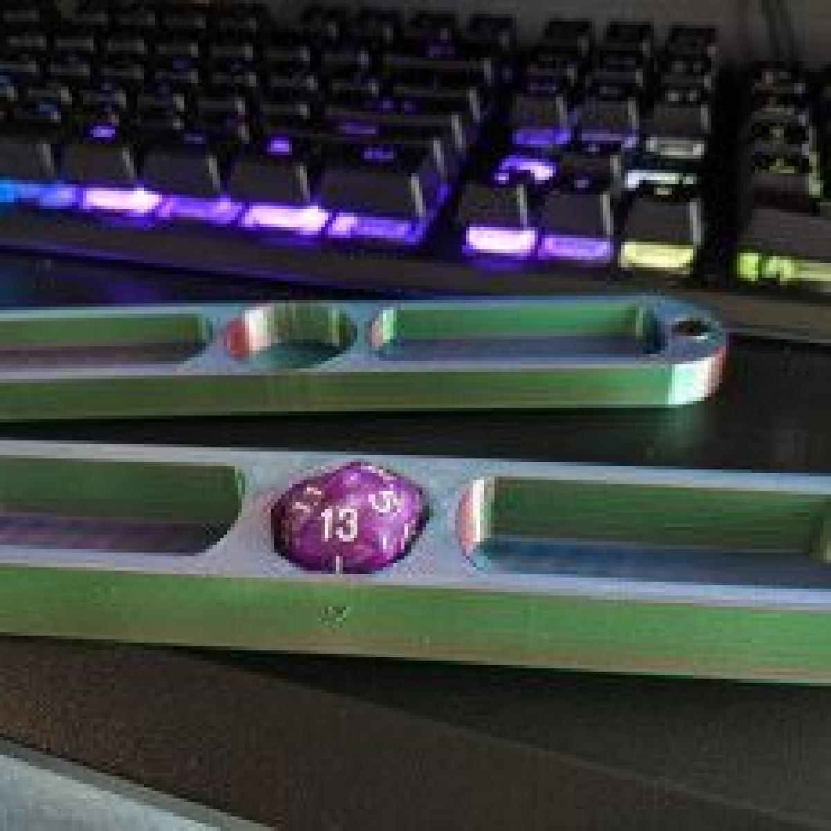 Trilho de dados personalizado ou bandeja de dados   Segura 7 dados