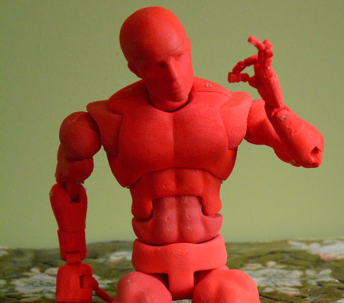 Figura de ação de código aberto com 70 pontos de articulação (também conhecido como Dexter)