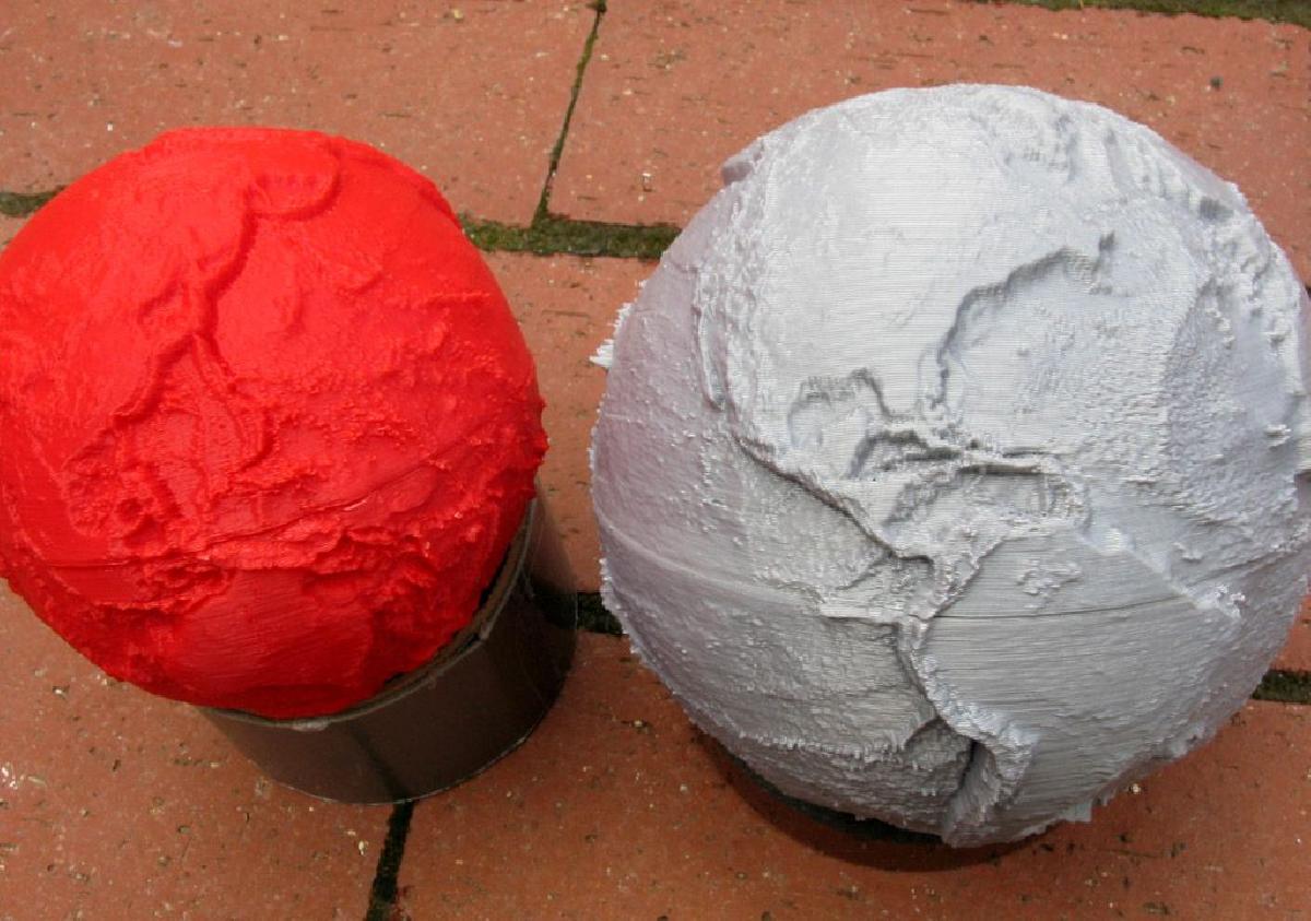 Globo de Relevo da Terra 