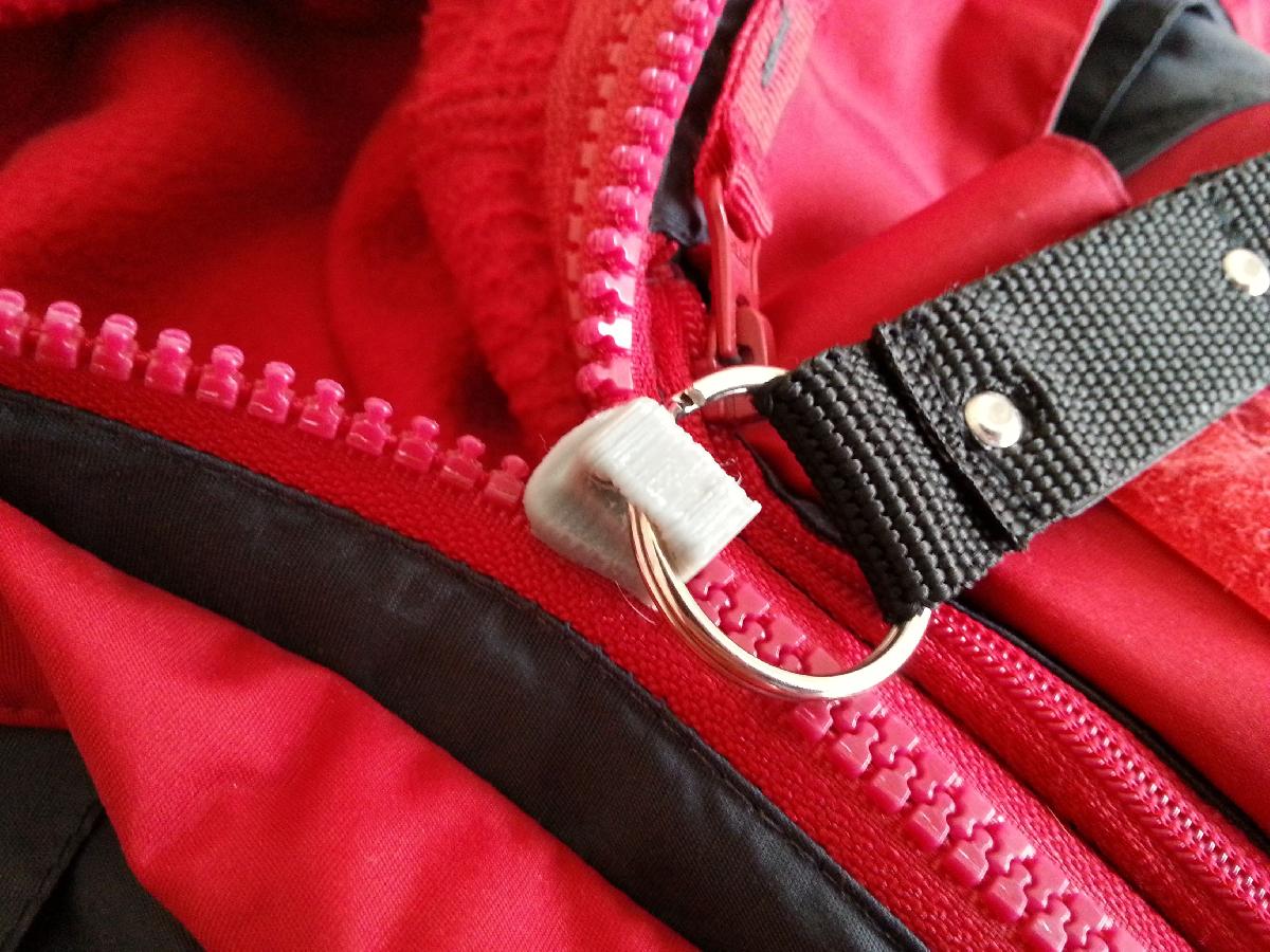 Controle deslizante com zíper/zíper