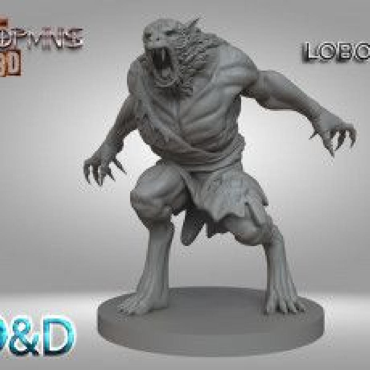 HOMBRE LOBO PARA D&D O WARHAMMER