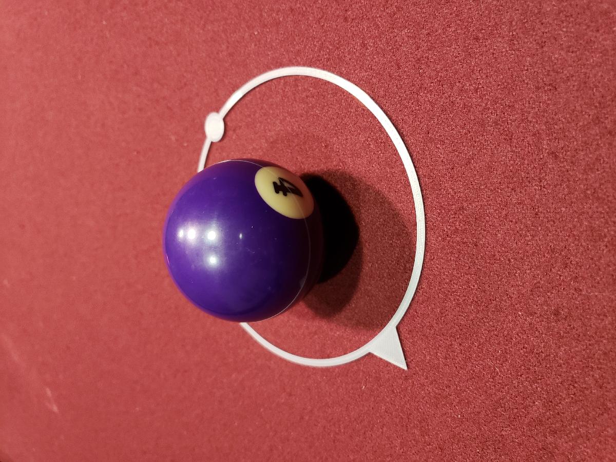 Bilhar Cut Shot Trainer Ring