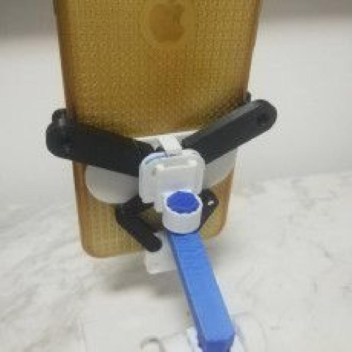 O telemóvel depende do suporte à gravidade
