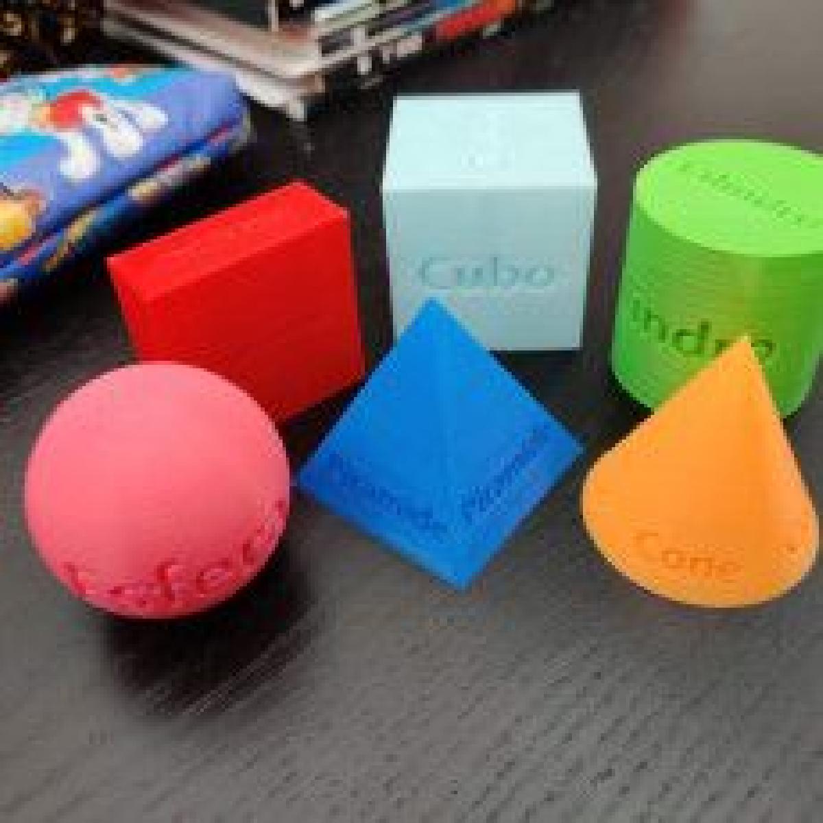 Formas geométricas 3D (edição portuguesa)