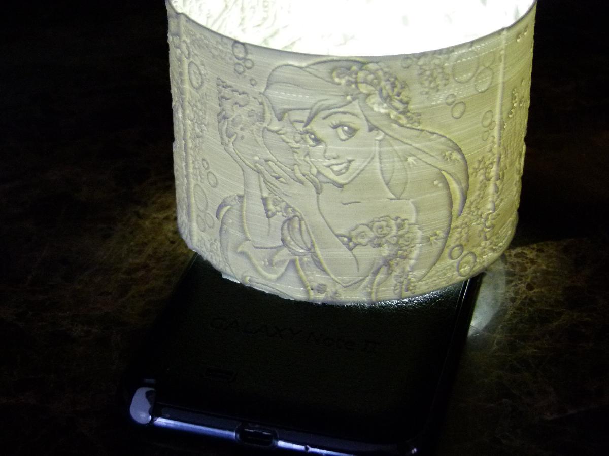 Pequena Sereia 360 lithophane