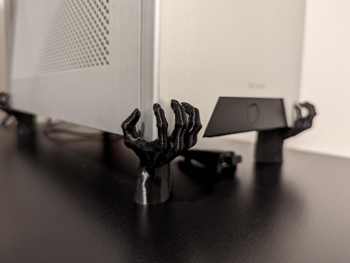 Mão do pé do caso PC