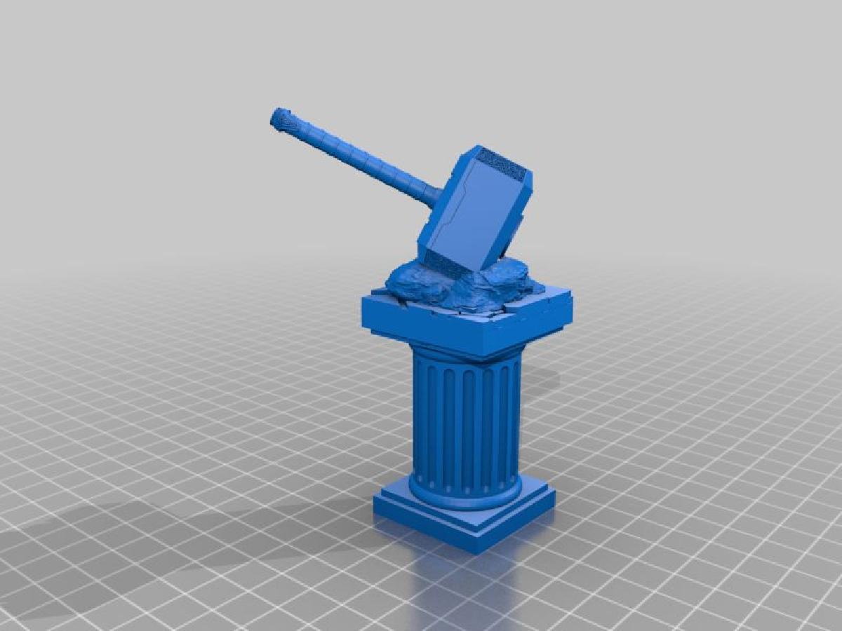 Escultura Mjolnir Martillo de Thor