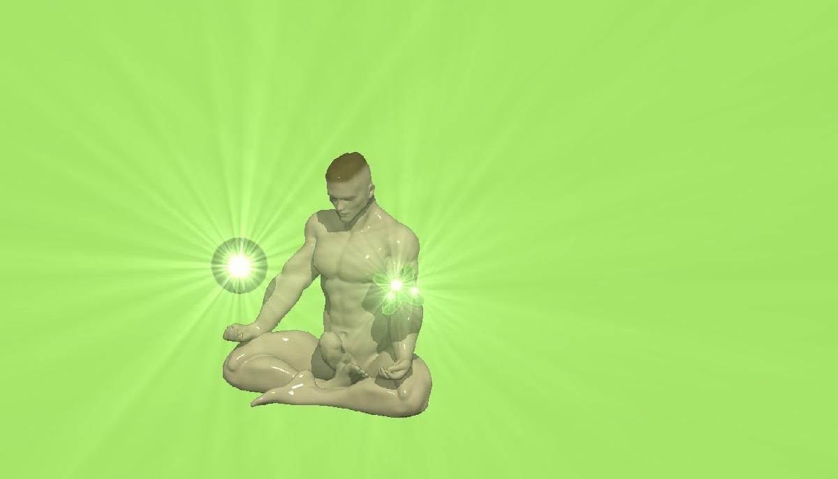 Yoga Guy Cobertor, Chico Meditando, Escultura