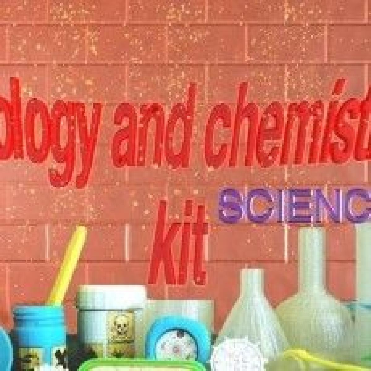 kit de química e biologia