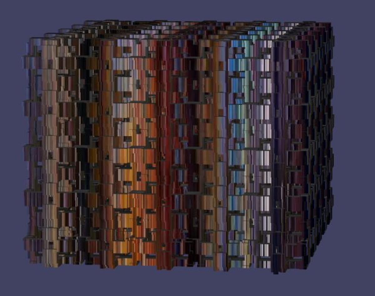 Metamaterial de rede Tesseract