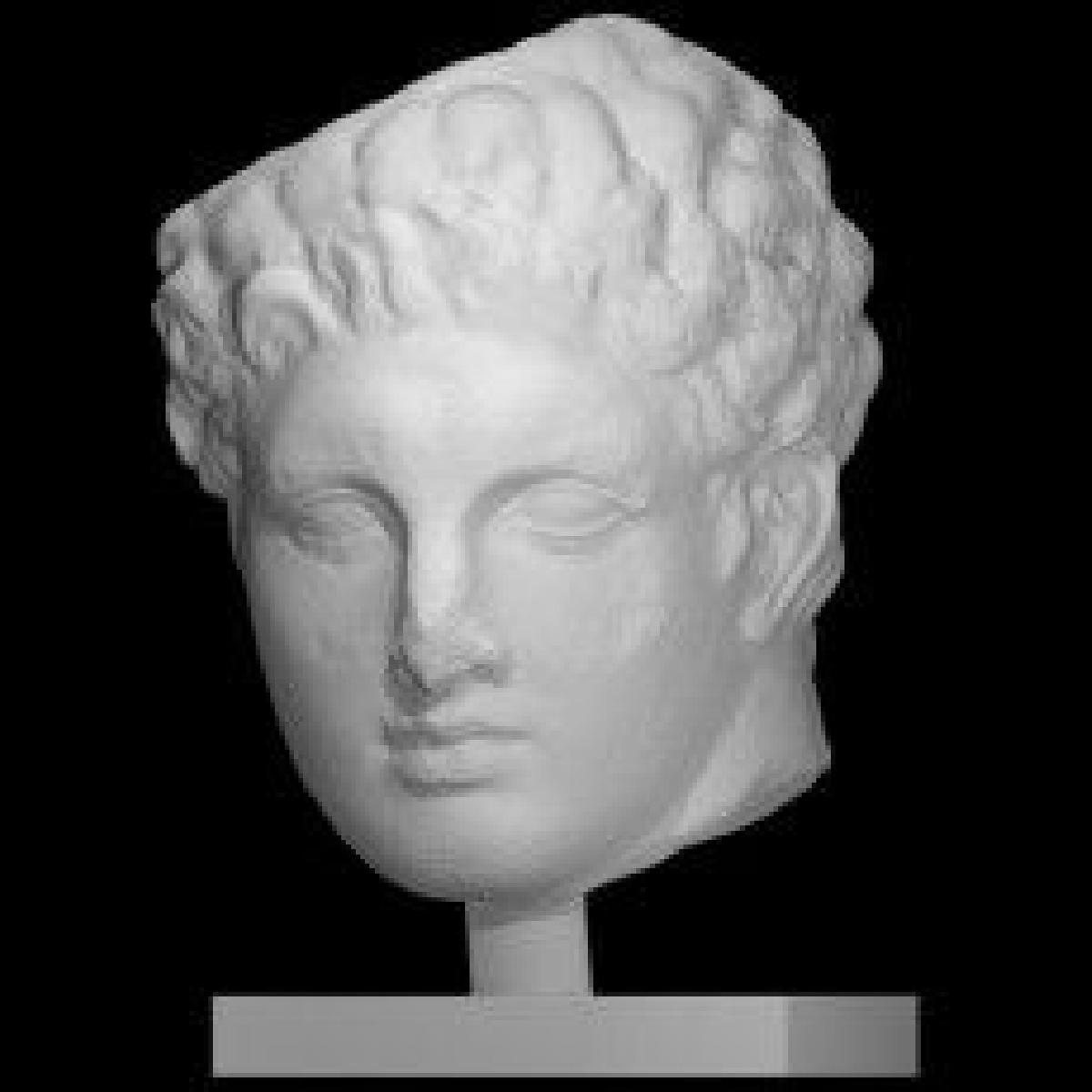 Cabeca de um jovem de um relevo no Metropolitan Museum of Art, Nova York