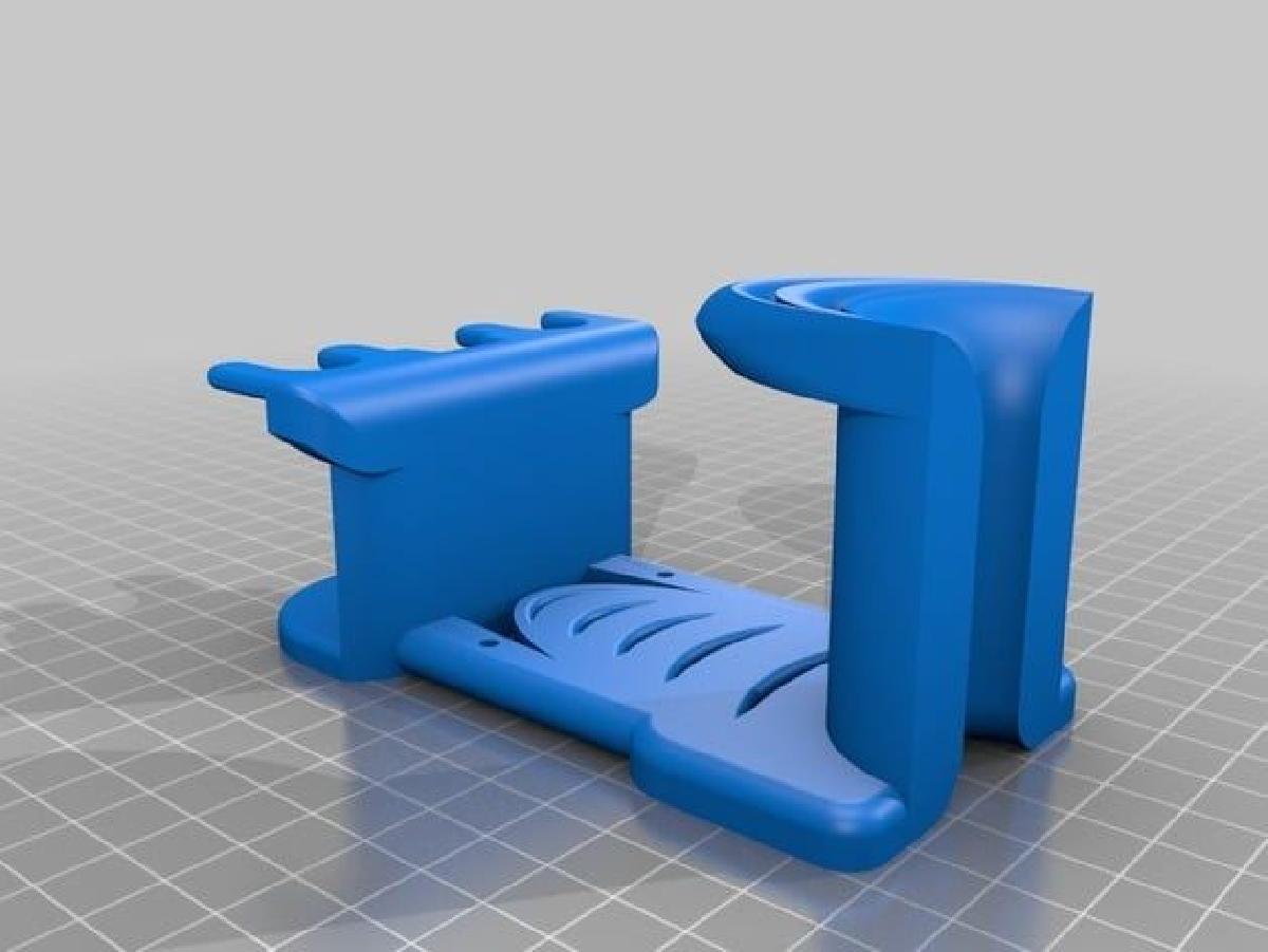 Teclado de controle PS4 e montagem de fone de ouvido. (pode ser fixado com parafusos ou zíperes)