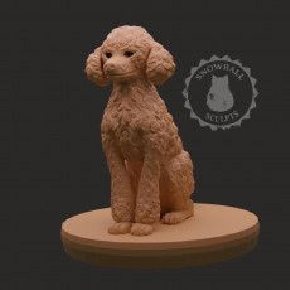 Poodle Statue/Miniatura