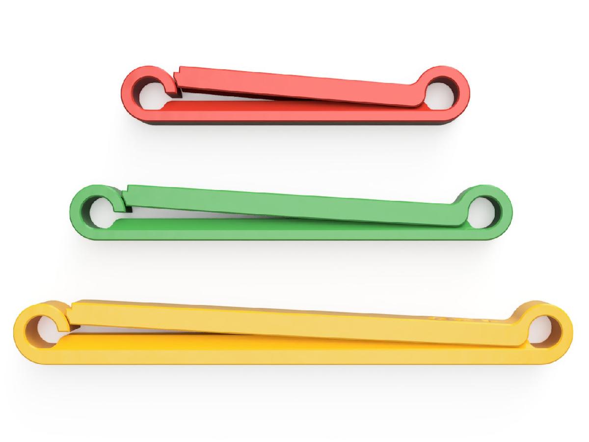 O clipe de saco final, muito forte, varios tamanhos