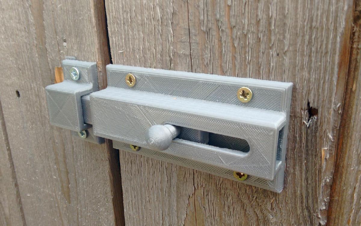Parafuso de porta deslizante Impressão totalmente montado