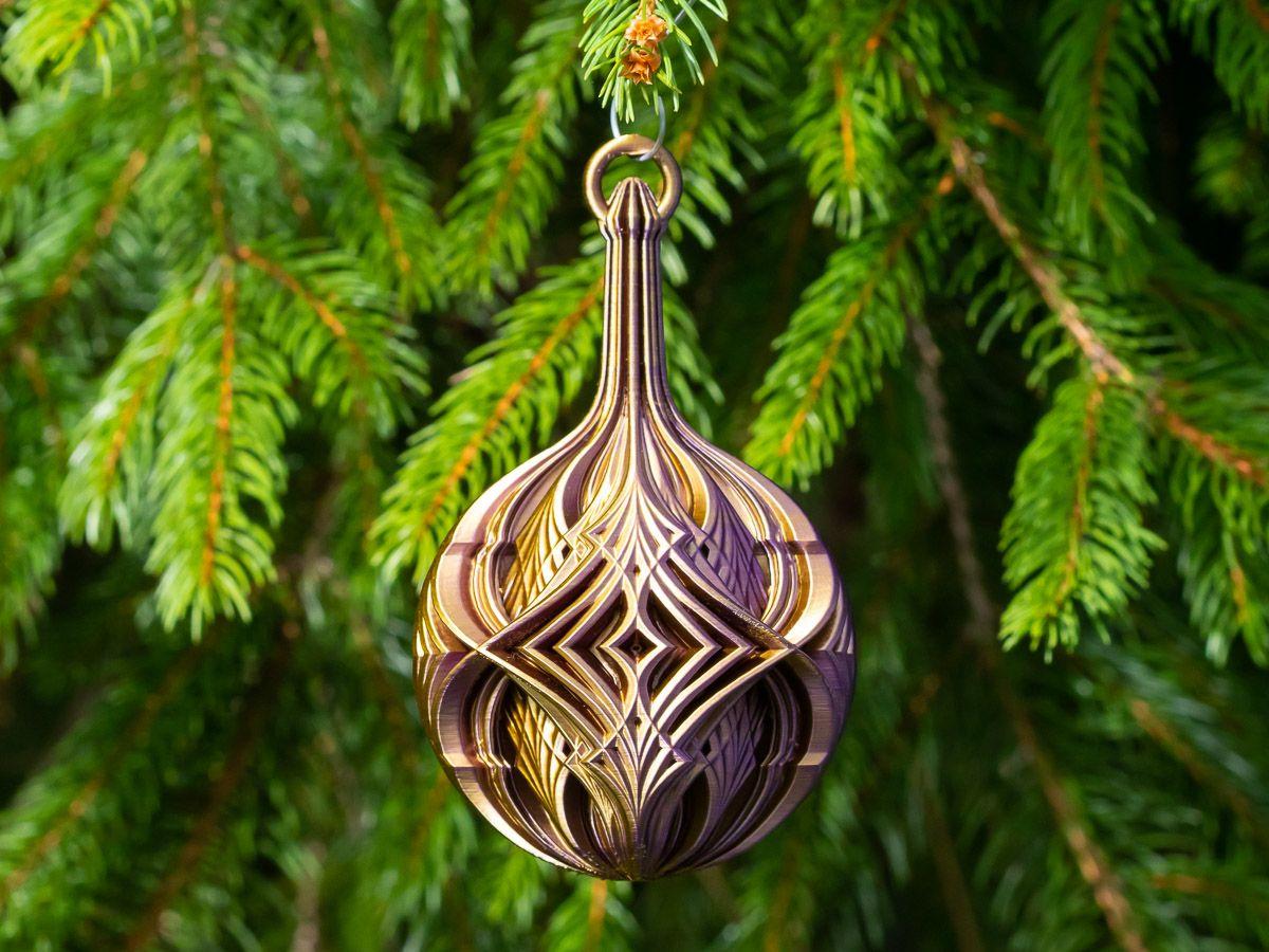 Bola de Natal com diamantes cruzados