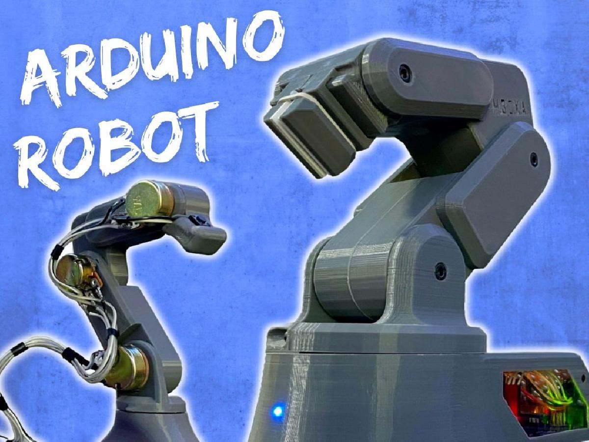 Braco Robo Compacto (Arduino) Impresso em 3D