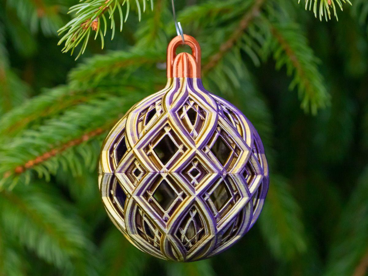 Imprimir STL Bola de Natal Medium Diamond Lattice Modelo 3D - 6330533