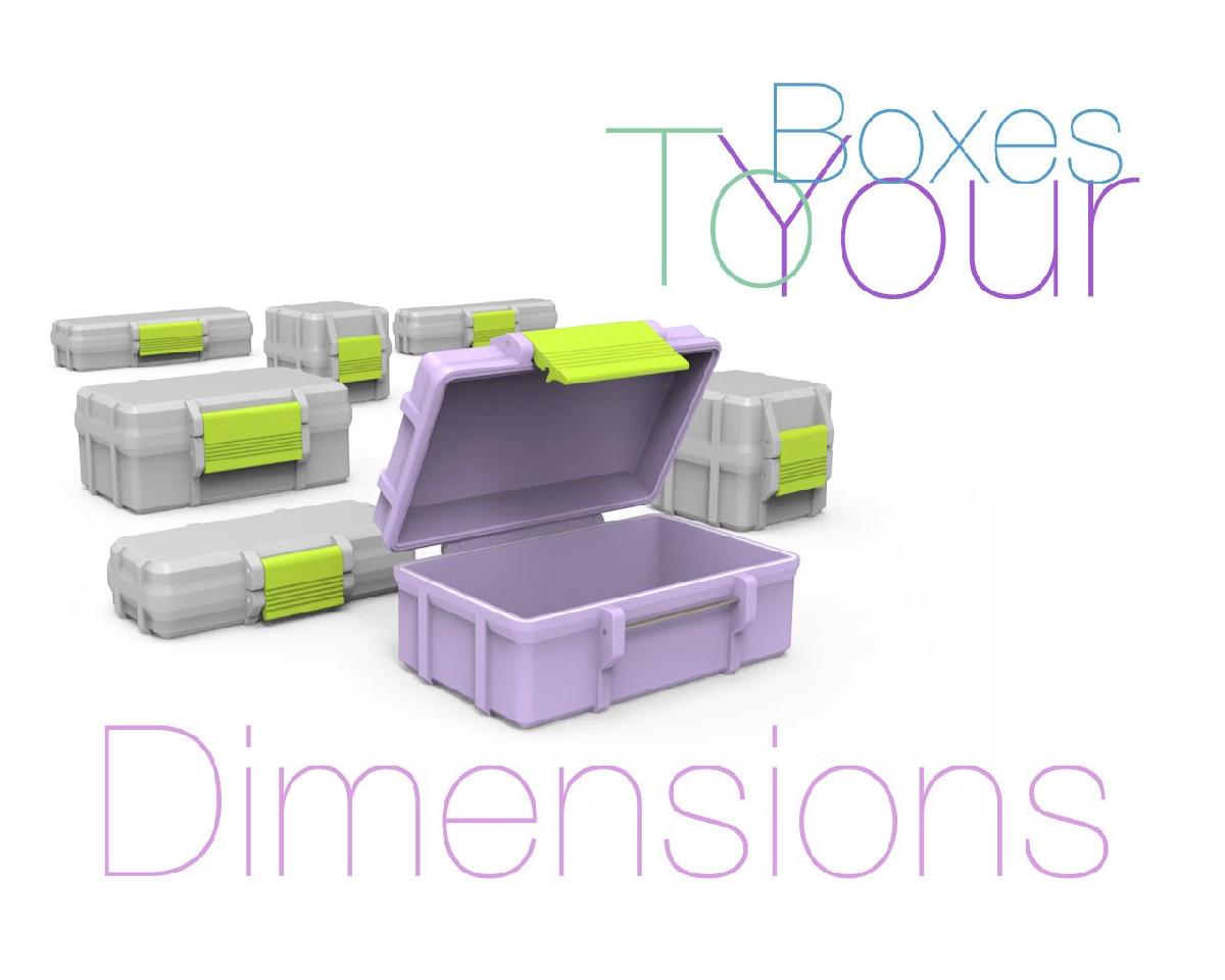 Caixas 3D para suas dimensoes