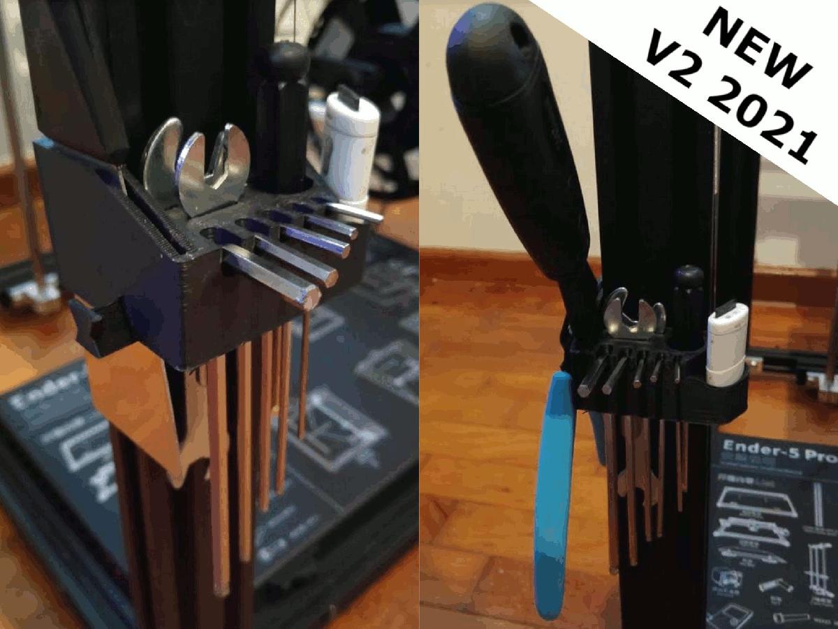 Ender 5 & 5 Pro Tool holder (Atualizacao 2021)