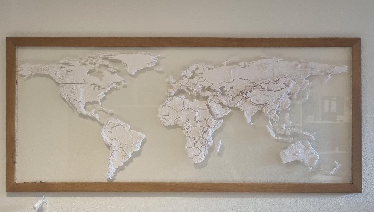 Mapa Mundial Topografico