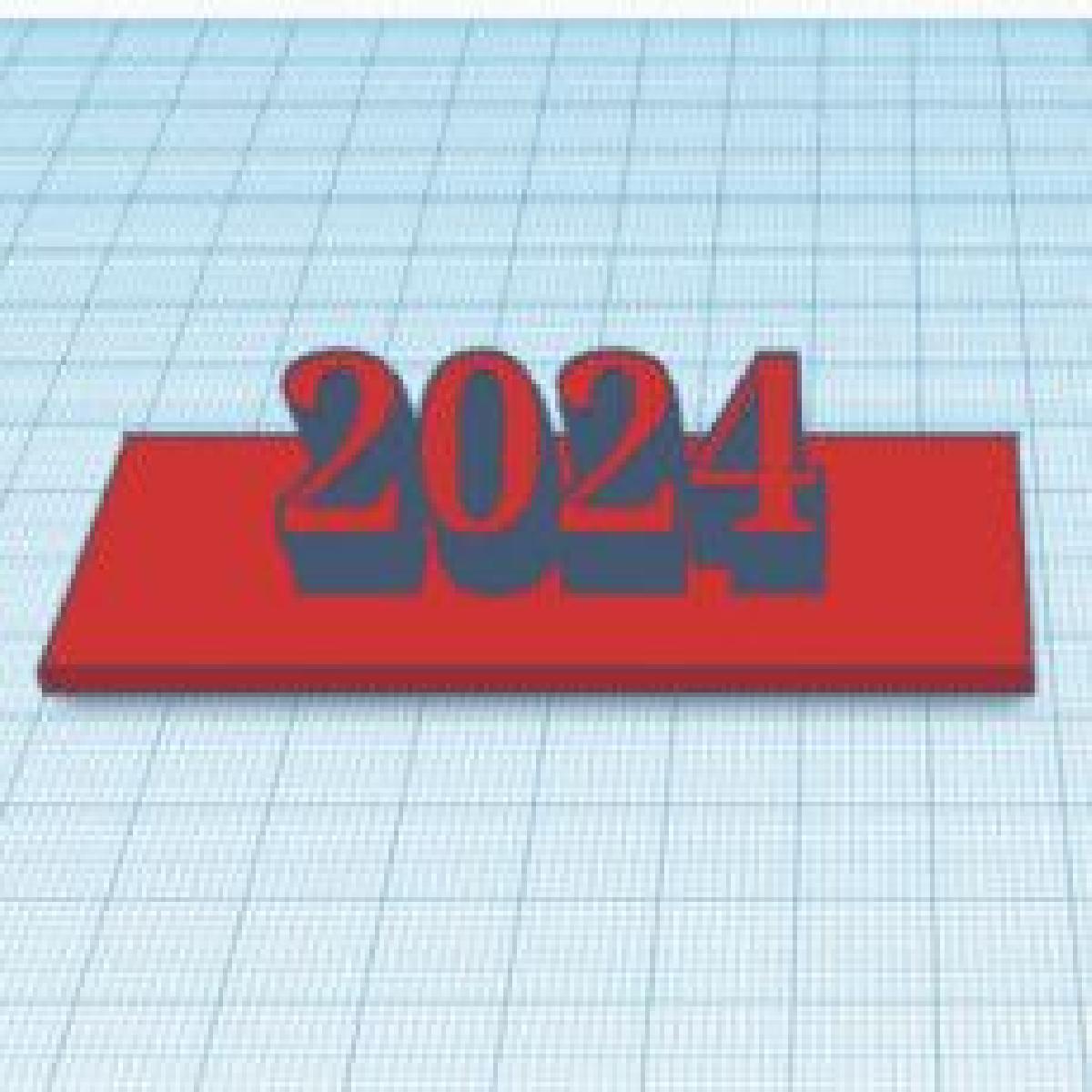 Texto 3D 2024