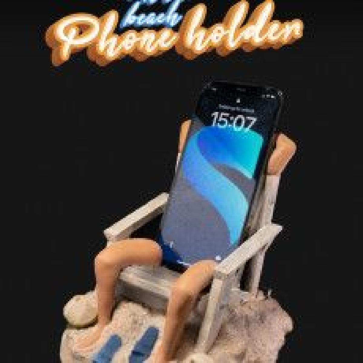 No porta telefone da praia