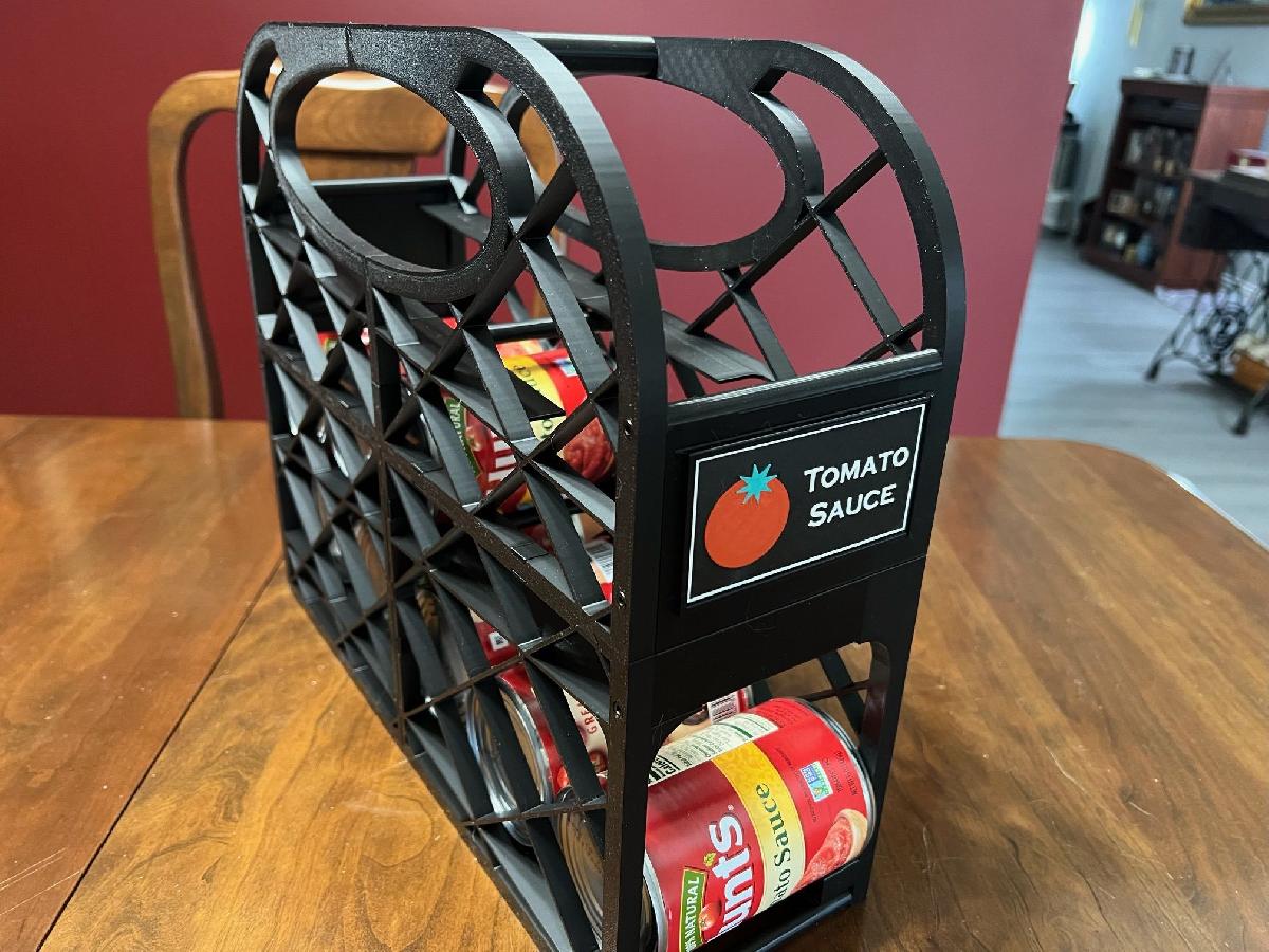 Dispensador de Latas de Vegetais c/ Rotulos