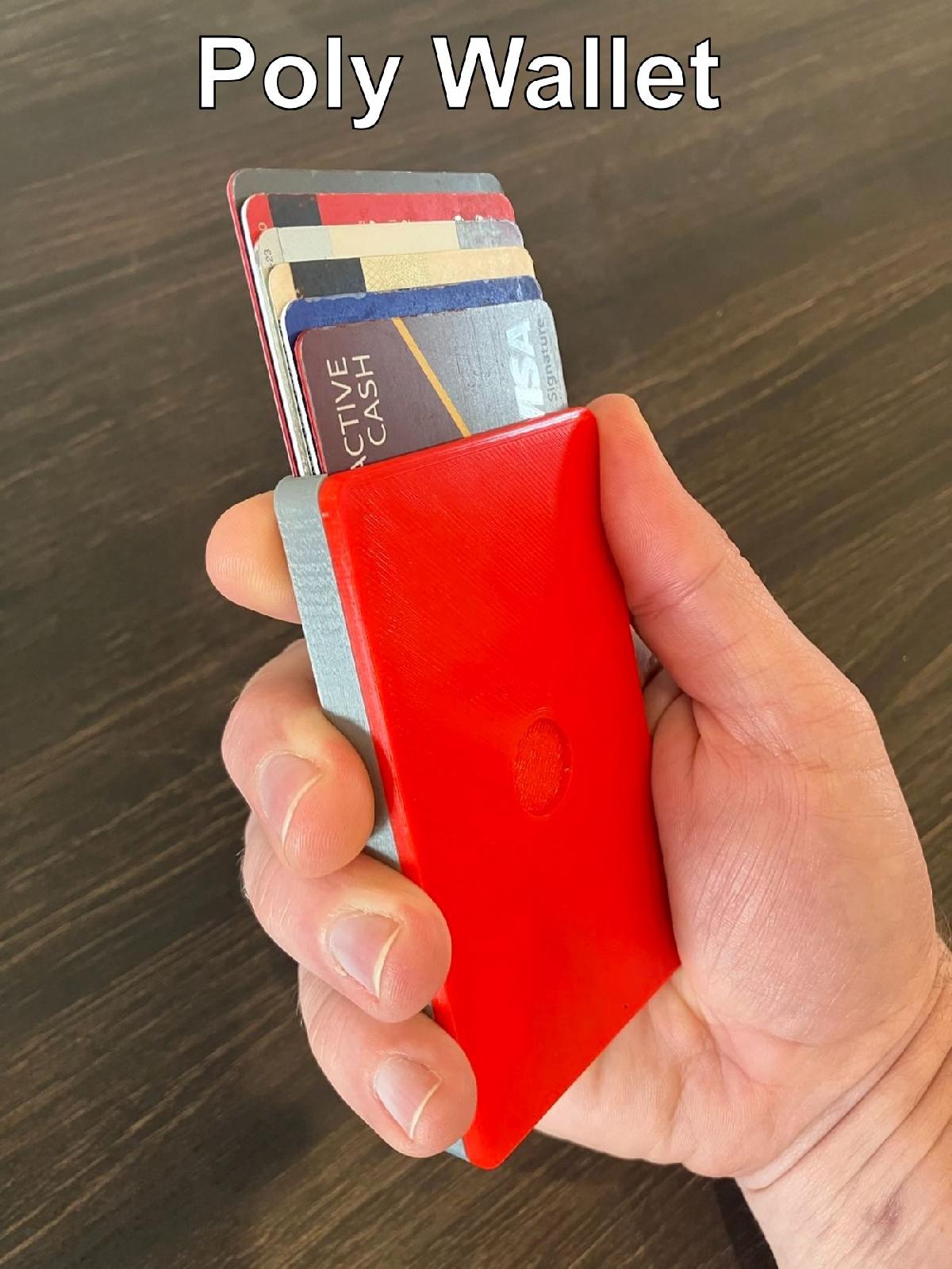 A Carteira Poly   Slim, Pop Up, Cascade Wallet