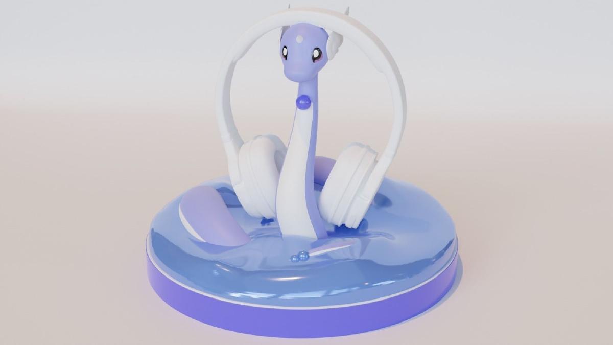 Pokemon Dragonair Headset Suporte Sem suporte