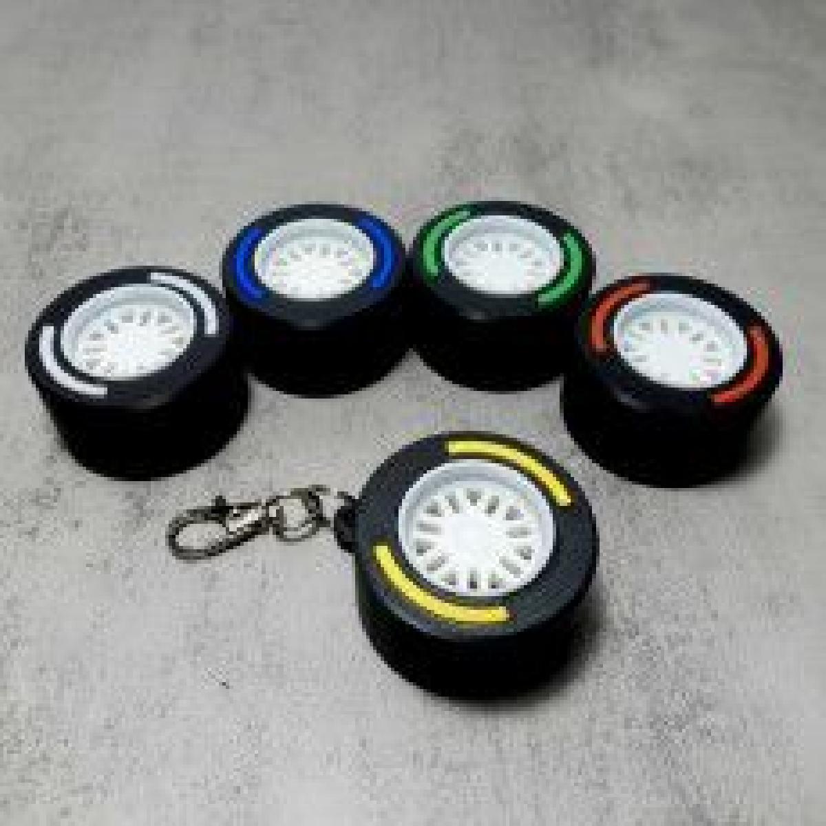 Chaveiro de pneus estilo F1