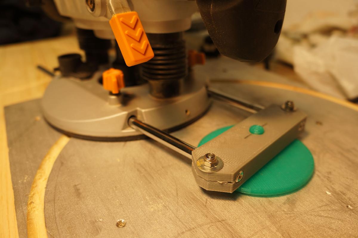Circlular jig para roteador