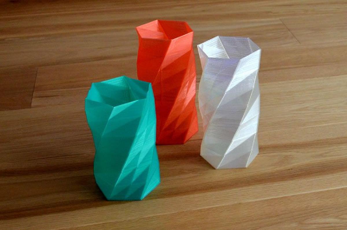 Vaso torcido de 6 lados Basic