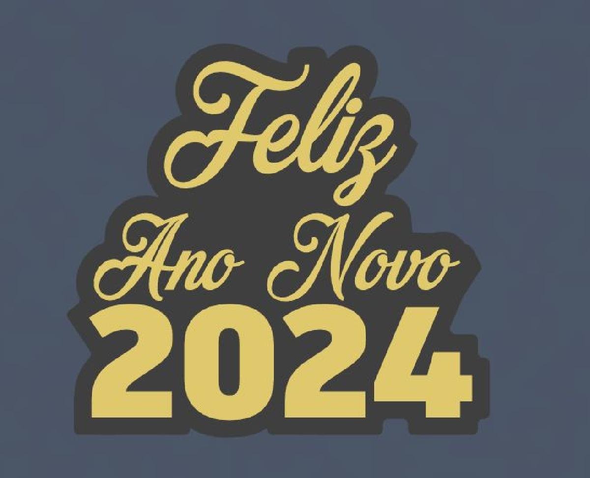 Luminaria Feliz Ano Novo   2024