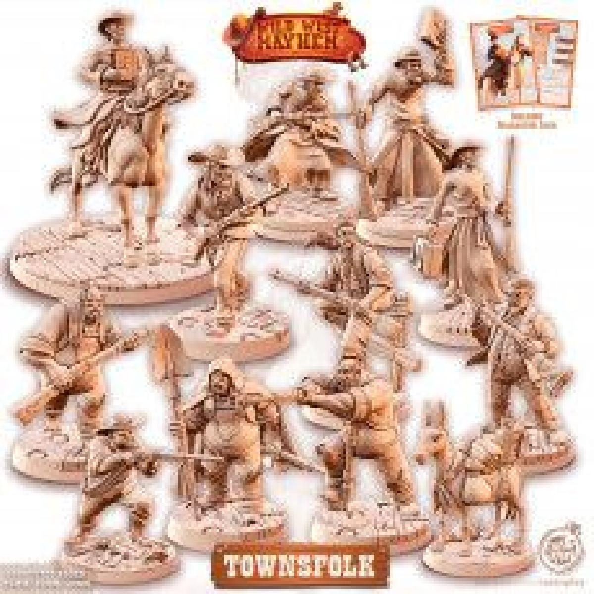 Velho Oeste Townsfolk (Pre Suportado)