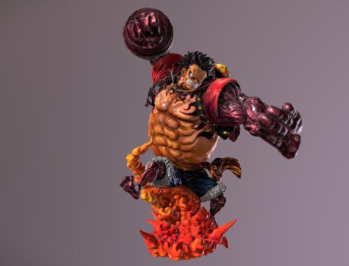 Luffy One Piece 2 Gear 4 modelo (24cm ↑ + 18cm ↑)