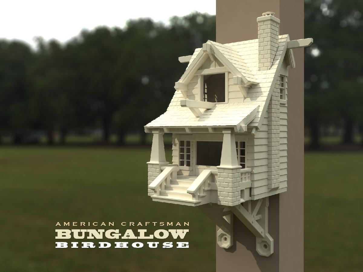 o American Craftsman Bungalow Birdhouse