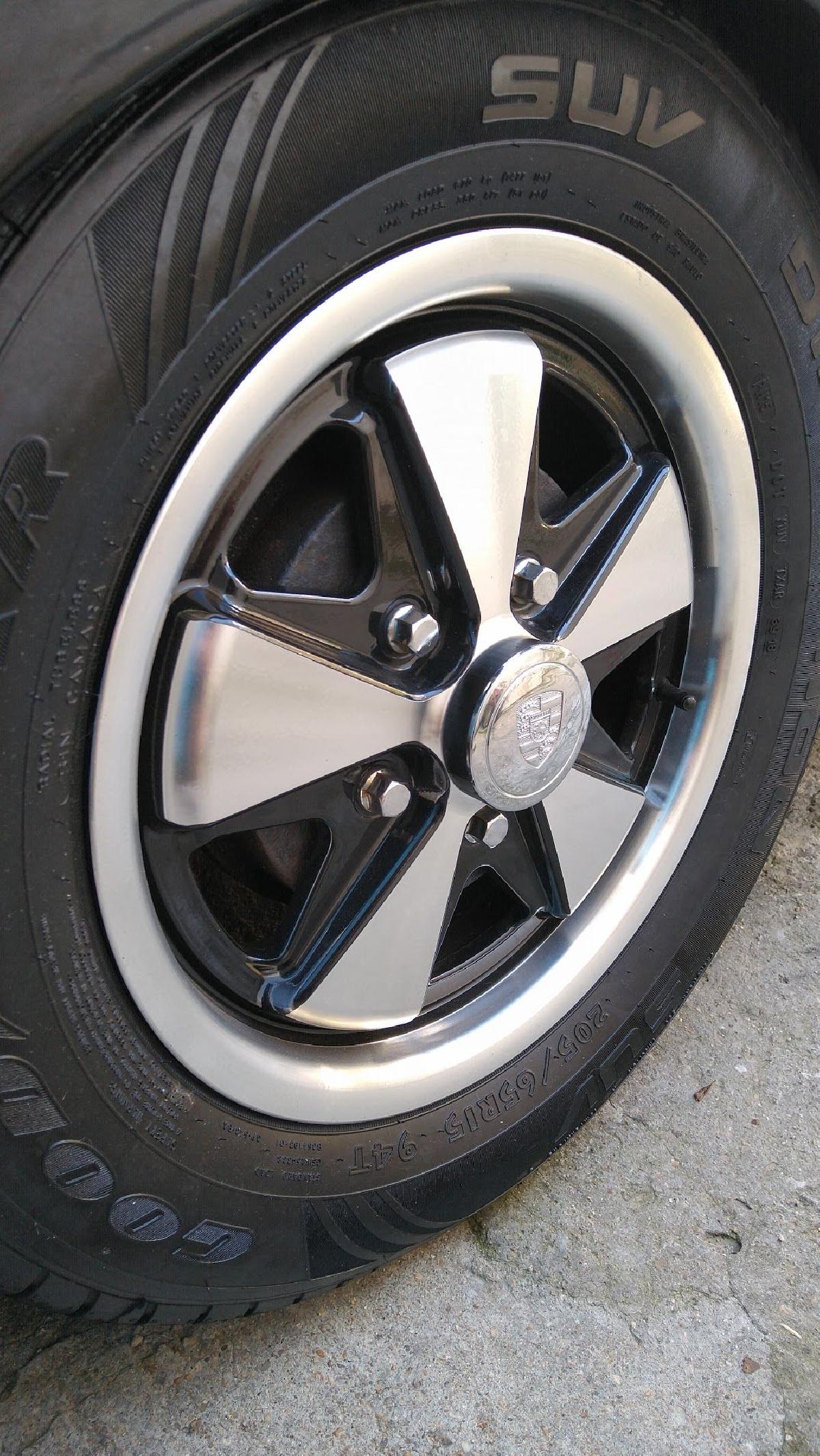 Adaptador de tampa central de roda Porsche para VW Fusca