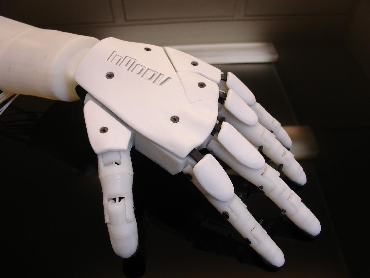 Robo da mao esquerda InMoov