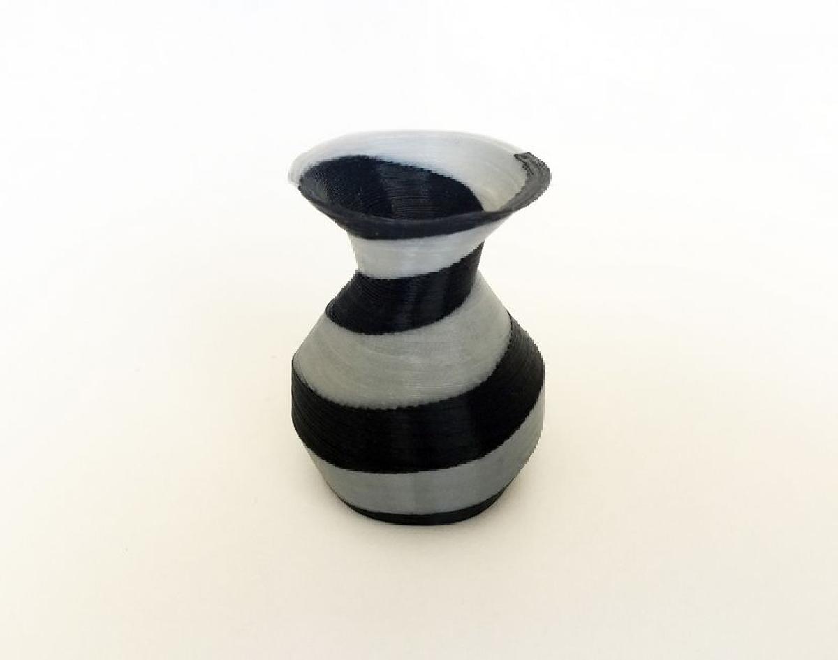 2 cores vaso espiral 2 cores 2