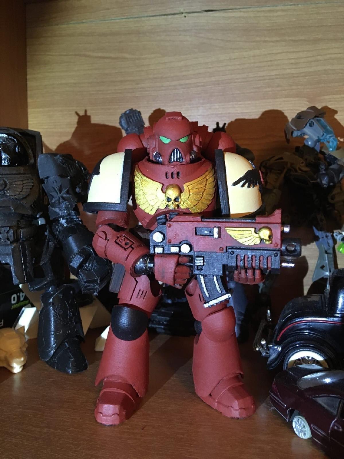 SCAF Space Chad Aquilla Guy Figura de Acao Marinha