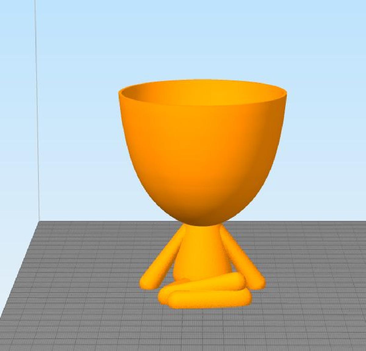 Robert planta o copo da ioga do vaso da flor da discordia