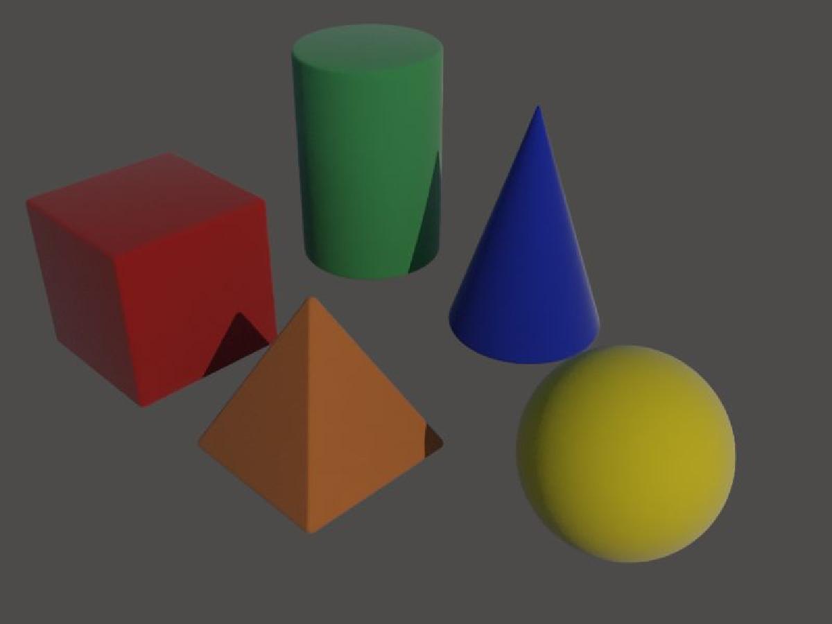 Figuras geometricas 3D para fins didaticos