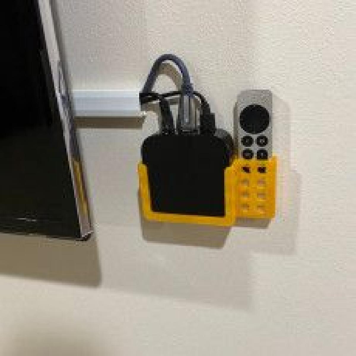 Suporte de parede para Apple TV com suporte remoto