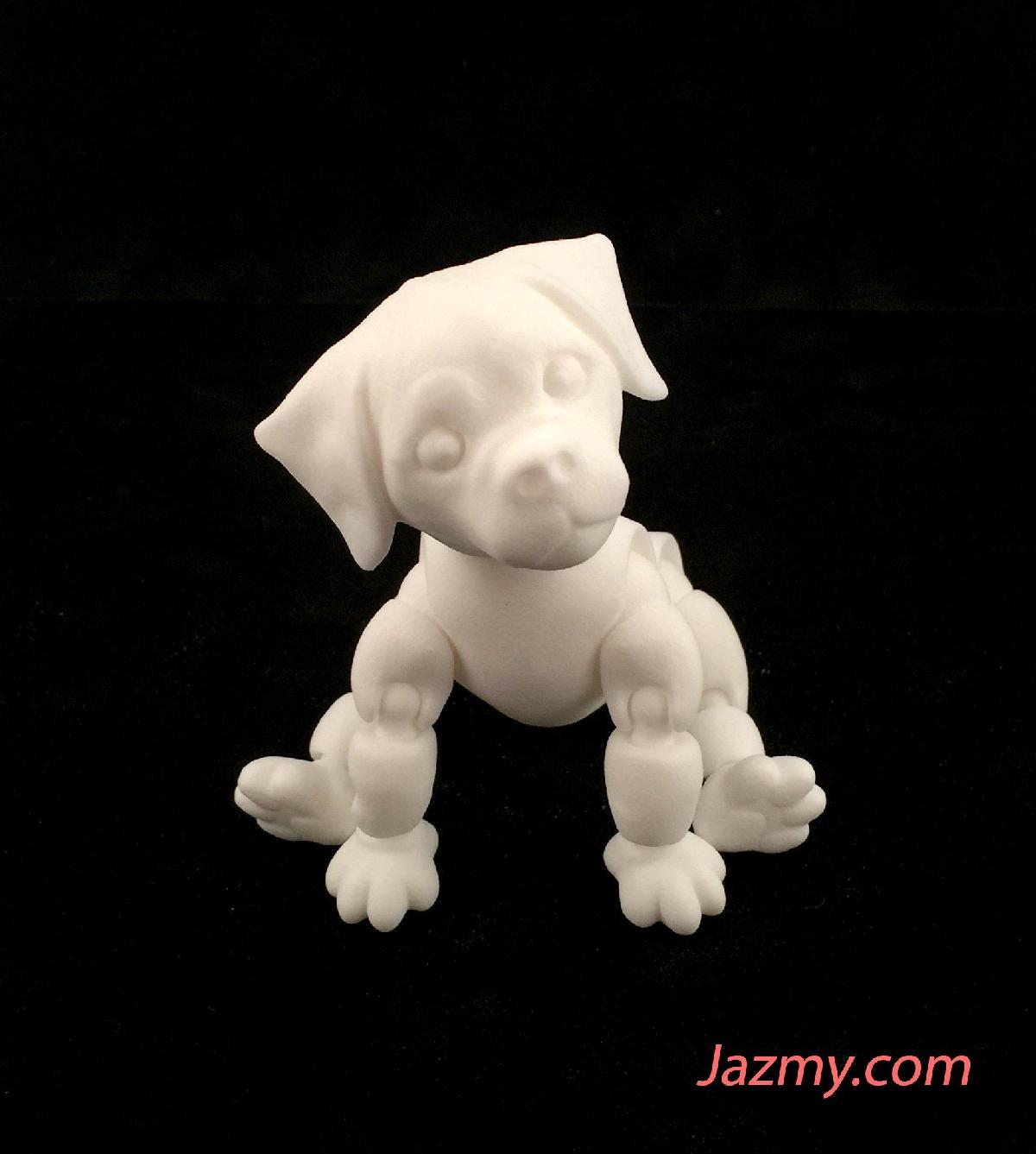 3d Cao filhote de cachorro articulado
