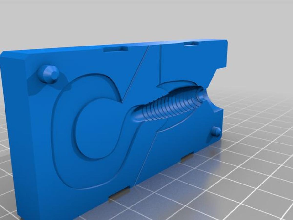 Jig Bait Molde com aletas. 