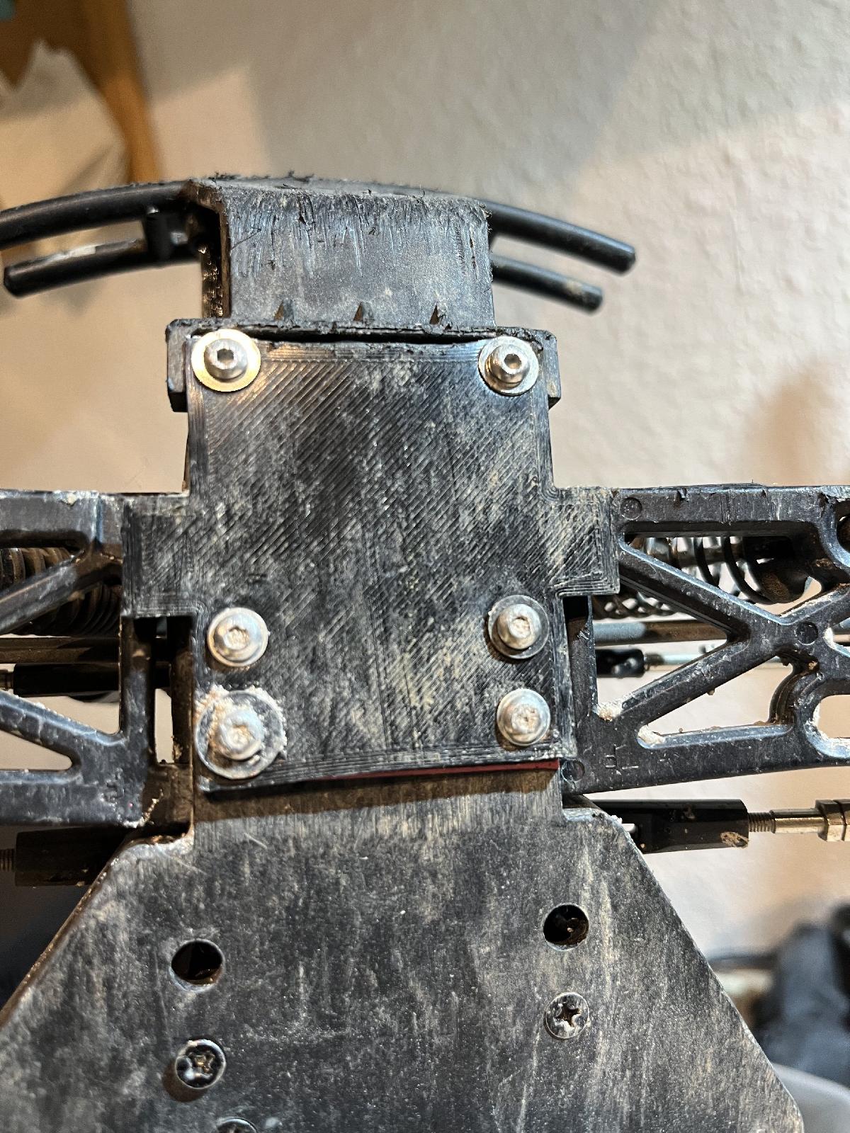 Absima AT3.4 placa de chassi skidplate dianteiro