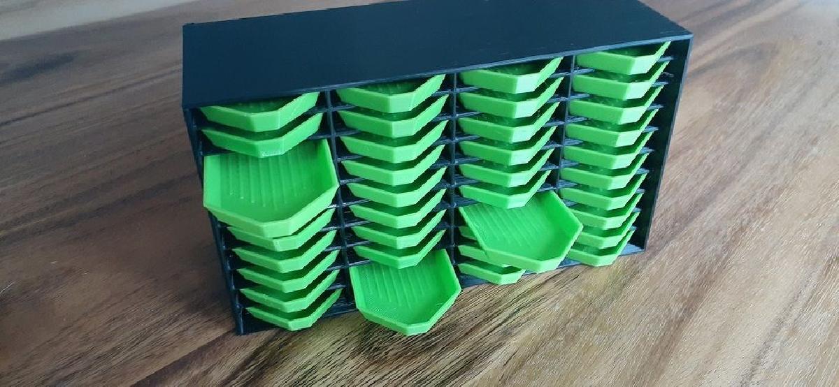 Organizador de bandeja de pintura diamantada